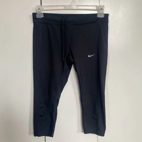 Nike Pants Jumpsuits Nike Drifit 34 Length Black Running